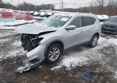 2015 Nissan Rogue Sv z USA, uszkodzony, nr VIN KNMAT2MV4FP519520